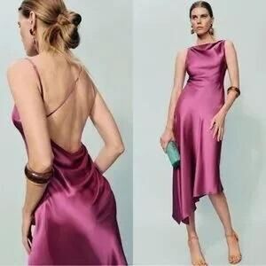 Reformation Women's Pink and Purple Dress